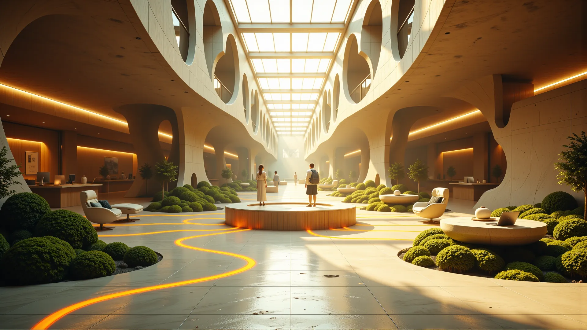 Futuristic city skyline representing innovation and human connection